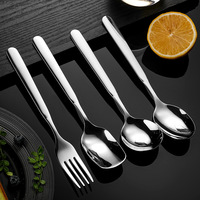 Ensemble cuillère et fourchette en acier inoxydable 316, finition miroir, design moderne et minimaliste, pour la maison, cuillère à soupe, cuillère à café pour enfants, tendance sur internet