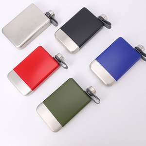 Botella de Bolsillo Metálica Personalizada con Logotipo, 8oz, para Viajes y Camping, Venta al por Mayor, Acero Inoxidable, Plana y Cuadrada, para Licor, Whisky y Alcohol - Product Image 4