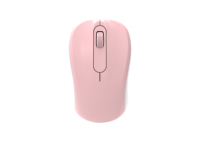 Mouse Nirkabel Optik Mini 3D Warna-warni 3 Tombol OEM 2.4Ghz USB Plastik ABS Daya Tahan Baterai Lama untuk Laptop dan Desktop