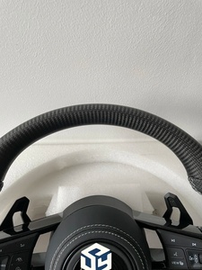 Volant en fibre de carbone rouge de haute qualité pour Volkswagen GTI R GTS GTD <span class=keywords><strong>TSI</strong></span>, volant en carbone personnalisé - Product Image 6