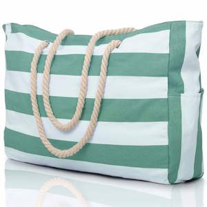 Custom Beach <b>Tote</b> Women Quality Recyclable Wholesale Large Handbags for Women Summer Canvas Beach <b>Tote</b> Bag - Product Image 3