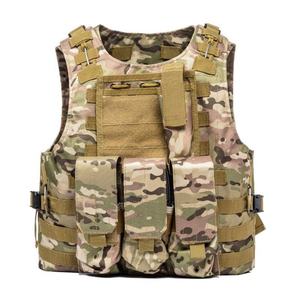 Gilet tactique d'airsoft réglable, gilet modulaire de paintball, chaleco tactico, nylon haute densité 600D, pochettes MOLLE, gilet tactique - Product Image 2