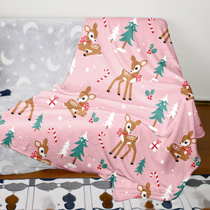 2024 новый зеленый Праздничный Рождественский дизайн зимний теплый диван флис на заказ Роскошные фланелевые рождественские одеяла для домашнего декора - Product Image 2