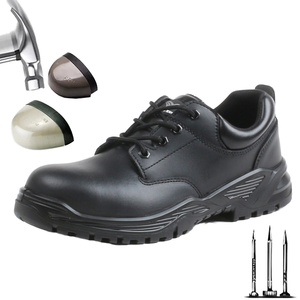 รองเท้าทำงานนิรภัยหนังแท้คุณภาพสูง ป้องกันการลื่นไถล หัวเหล็ก สำหรับผู้บริหาร 男女 รุ่น S3 เหมาะสำหรับฤดูร้อน ฤดูใบไม้ผลิ ฤดูใบไม้ร่วง - Product Image 1