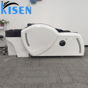 เก้าอี้สระผม Kisen SL Track Lay Down รุ่นทันสมัย พร้อมระบบนวดไฟฟ้าและถุงลมนิรภัย สำหรับสปาและร้านเสริมสวยระดับมืออาชีพ - Product Image 6