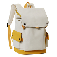 Sac à dos personnalisé avec logo, blocs de couleur, imperméable, pour ordinateur portable, grande capacité, décontracté, pour les trajets quotidiens