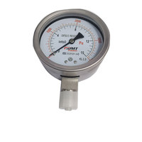 Manomètres à diaphragme calibrés pour vapeur basse pression, gaz naturel, eau, colonne d'eau, mesures de pression d'huile, acier inoxydable