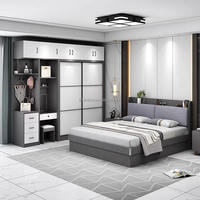 Juego de Dormitorio Love Zone de Madera Sólida Ecológica y Duradera 2024, Moderno y Personalizable, Tamaño King y Queen, para Uso en Hoteles y Apartamentos