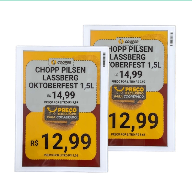 10.1/14/15.6-Inch Single-Sided/Double-Sided Electronic Price Tag, Digital Signage Display, Commodity Price Information Display