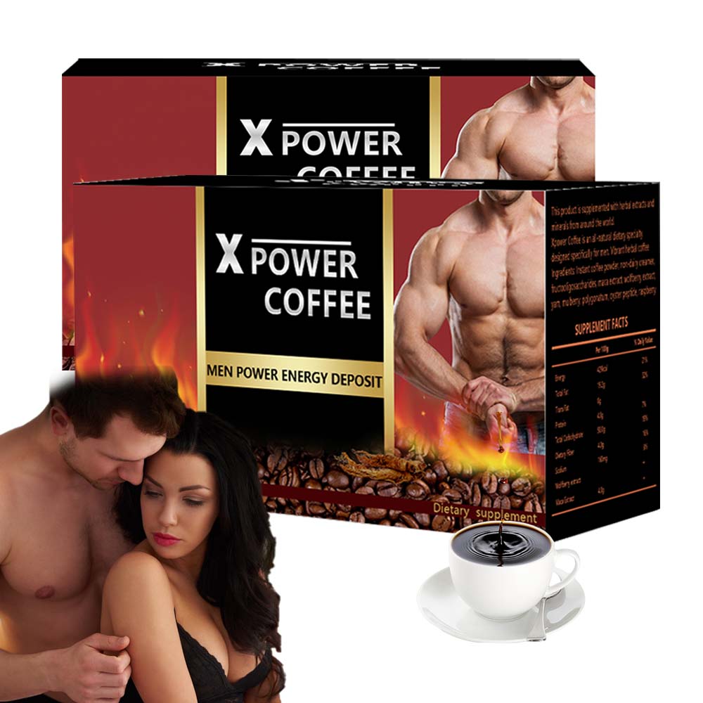 Private Label man Coffee Herbal coffee men's x-power max energy Maca black coffee for Men