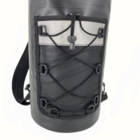Bolsa seca Reciclada a prueba de agua IPX6, lona de PVC 500D, impermeable, al aire libre para acampada, color negro