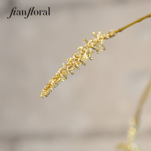 Flores Artificiales Realistas de Acalypha con Brillo Dorado, Estilo Natural, Reutilizables y Reciclables para Decoración Escolar - Product Image 4