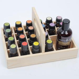 Caja de almacenamiento de aceite esencial de madera con 21 ranuras, botellas de 15 ml, organizador de exhibición de esmalte de uñas, soporte, asas de transporte, caja de aceite <span class=keywords><strong>Doterra</strong></span> - Product Image 6