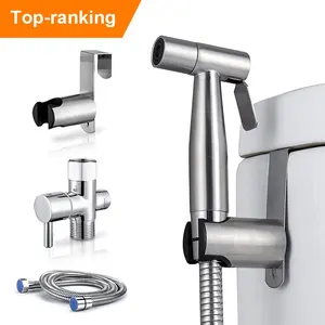 Cheap Handheld Cloth Diaper Sprayer Stainless Steel Bidet Shattaf Sprayer Set Toilet Shower Free Sample Shattaf