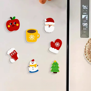 Magnet Fridge Refrigerator Metal Alloy Silver Enamel Magnetic Fridge 3D Cute Anime Vintage Tea Trips Cartoon Magnets for Fridge - Product Image 2