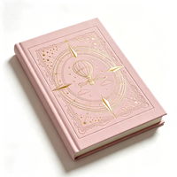 Cuaderno Personalizado A5 con Tapa Dura, Grabado en Relieve con Lámina Dorada, Diario con Forro de Cuero PU, Regalo