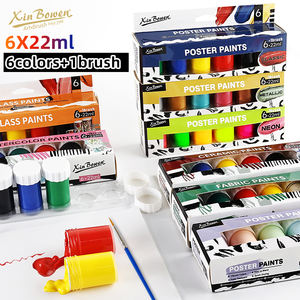 Juego de Pinturas Artísticas Xin Bowen, 10 Tipos, 6 Colores, Pinturas Acrílicas Fluorescentes No Tóxicas e Inofensivas de Grado Profesional <span class=keywords><strong>para</strong></span> <span class=keywords><strong>Tela</strong></span> y Vidrio - Product Image 6