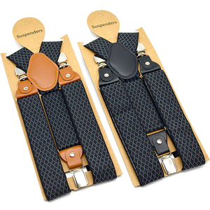 Suspenders <strong>Men</strong> <strong>for</strong> Pants Adjustable Casual Belts <strong>Leather</strong> 3 Clips Y Shape <strong>Brace</strong> Stylish Print Male Suspender 120cm*3.5cm - Product Image 6