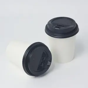 PS ฝาปิดพลาสติกพร้อมฝาปิดสำหรับถ้วยพลาสติกแบบใช้แล้วทิ้งหรือถ้วยกาแฟกระดาษสำหรับเครื่องดื่ม