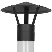 Chauffe-terrasse extérieur à granulés en acier au carbone, poêle fusée à tube de feu, foyer sans fumée pour jardin, camping, fête