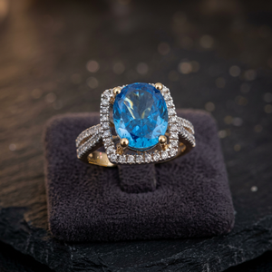 Bague pour femme en or 18 carats raffiné, avec un design élégant et magnifique, accessoire de mode élégant, idéal pour les cadeaux d'anniversaire - Product Image 3