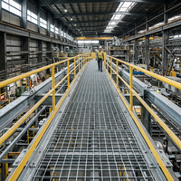 Grille dentée antidérapante en fil d'acier inoxydable perforé, directement de l'usine, pour marches d'escalier