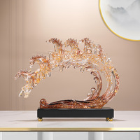 Figura Decorativa de Resina Epoxi de Alta Gama, Personalizada, Escultura de Arte Popular, Adorno Coleccionable para Sala de Estar, Oficina, Regalo de Inauguración de Casa
