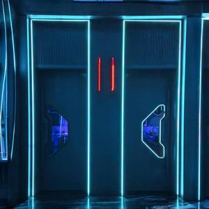 Porte d'entrée moderne en acier inoxydable avec isolation phonique, finition rouge, solution complète pour bars et installations de loisirs, garantie 3 ans - Product Image 3