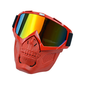 Masque de moto Anlorr avec lunettes de protection et verres miroir anti-UV pour la conduite - Product Image 1