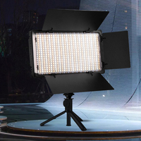 Panel de Luz LED para Video LED-U800 de 50W, Bicolor 3200-5600K, Iluminación para Fotografía, Lámpara de Relleno para Estudio Fotográfico, Soporte para Teléfono, Alimentación