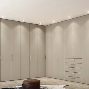 Prima khách sạn tùy chỉnh đồ nội thất hiện đại prefab Tủ cửa kính particleboard tủ quần áo bằng gỗ - Product Image 1