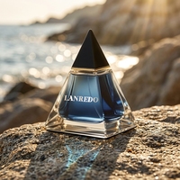 Precio de Fábrica OEM, Nuevo Diseño, Botella de Perfume de Vidrio con Forma Única, 30ml 50ml 100ml, Botella de Perfume Transparente Personalizada para Mujer con Tapa