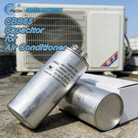 Condensateur à film mince métallisé CBB65 pour démarrage de moteur AC, 5uF-80uF, 450V, 40/70/21/50/60Hz, pour climatiseur