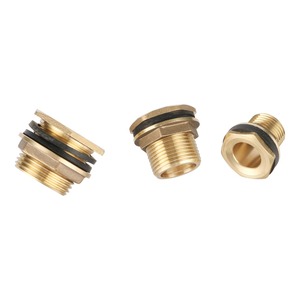 1/2 3/4 1 Inch Mannelijke Draad Messing Buisfittingen Watertank Connector Adapter Messing Schotfitting - Product Image 1