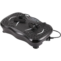 Appareil de fitness corporel complet ultra-mince à 999 vitesses avec plaque vibrante de massage des pieds et fonction musicale, à brancher