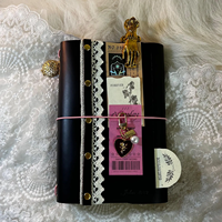Carnet de voyage A5 personnalisé en cuir PU, carnet de notes à trois volets, agenda à couverture souple avec inserts rechargeables, cadeau scolaire