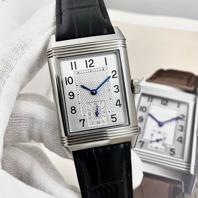 Designer-Style Reverso Rose Gold Quartz Round Watch Carbon Fiber Case Glass Waterproof Dual-Time Zone Display Analog Women's