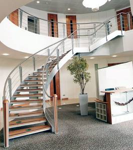 เหล็กไม้โค้งบันไดโลหะราง - Product Image 6