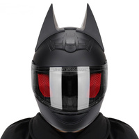 SLKE intégral ABS route équitation course moto moto électrique moto chauve-souris oreille homme casque