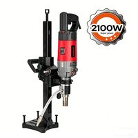 Perceuse à noyau diamanté professionnelle de 180 mm, 2100 W, vitesse variable, machine de perçage du béton, perceuse à eau manuelle pour la plomberie