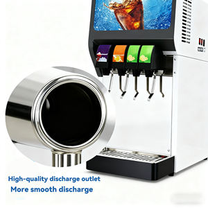 Dispensador de Refrescos Inteligente Comercial de Acero Inoxidable, 4 Sabores, Totalmente Automatizado para Cafetería - Product Image 4