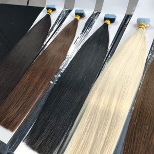 Extensiones de cabello humano Jasmine Beauty European 12A de calidad, con cinta adhesiva, 30 pulgadas, doble capa, extensiones de cabello humano Remy con cinta adhesiva. - Product Image 1