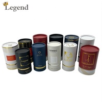 Coffret de 30ml 50ml 100ml de flacons de parfum vides avec boîte, emballage de luxe en papier cylindrique, doré ou argenté, personnalisable