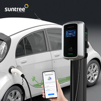 Chargeur de voiture domestique et commercial de type 2 11/22 kW, borne de recharge rapide pour voiture électrique avec système de paiement
