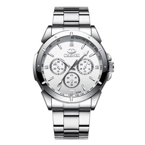 Montre Chronographe de Couple en Acier Inoxydable avec Diamants, Lumineuse et Étanche, Style Décontracté et Habillé, Mouvement Quartz – Vente en Gros pour Professionnels de la Mode - Product Image 2