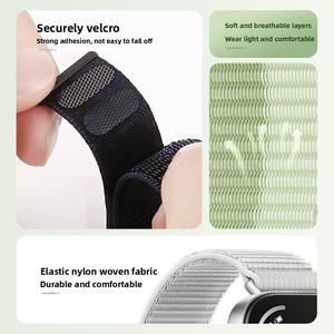 Correa de nailon transpirable para <span class=keywords><strong>Huawei</strong></span> Fit4 correa de reloj estilo bucle verde menta para Fit3 Material de tela de lujo de 22mm - Product Image 3