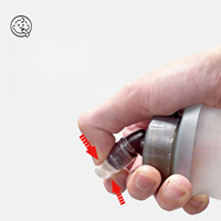 Gourde souple KKN pour activités de plein air, en TPU de qualité alimentaire, pour course à pied, marathon, randonnée, pliable, 250ML/500ML