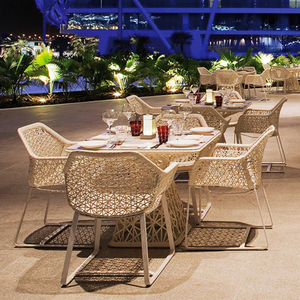 ZUOAN set tavolo e sedia in rattan nordico sede bisto rattan sillas de terraza francese - Product Image 1