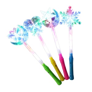 Hot Selling <b>LED</b> <b>Light</b> Stick Wand for Girls and Kids Princess Heart Snowflake Flashing <b>Star</b> Glowing Toy for Parties - Product Image 4