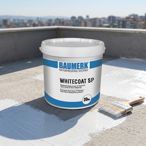 BAUMERK WHITECOAT SP Acrylic Based UV Resistant Super Elastic <b>Waterproof</b> Durable Eco-Friendly High Strength Floor Coating White - Product Image 3